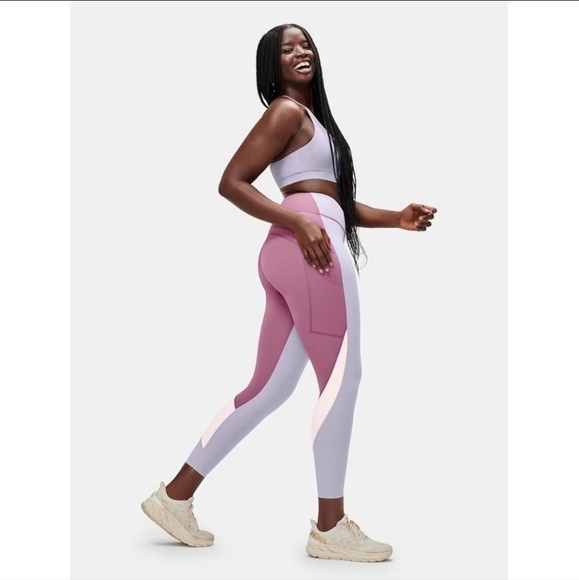 Outdoor Voices Zoom 7/8 Leggings Lavander Color Block - Picture 1 of 6